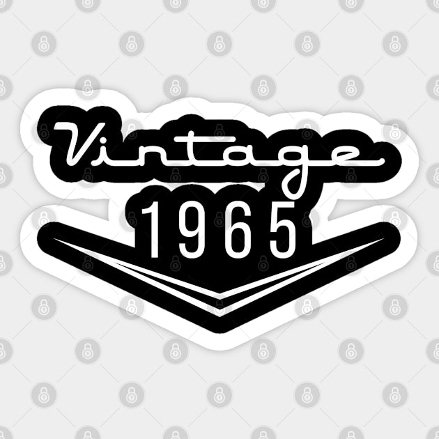 56th Birthday Gift Vintage 1965 56th Birthday Sticker by CreativeShirt